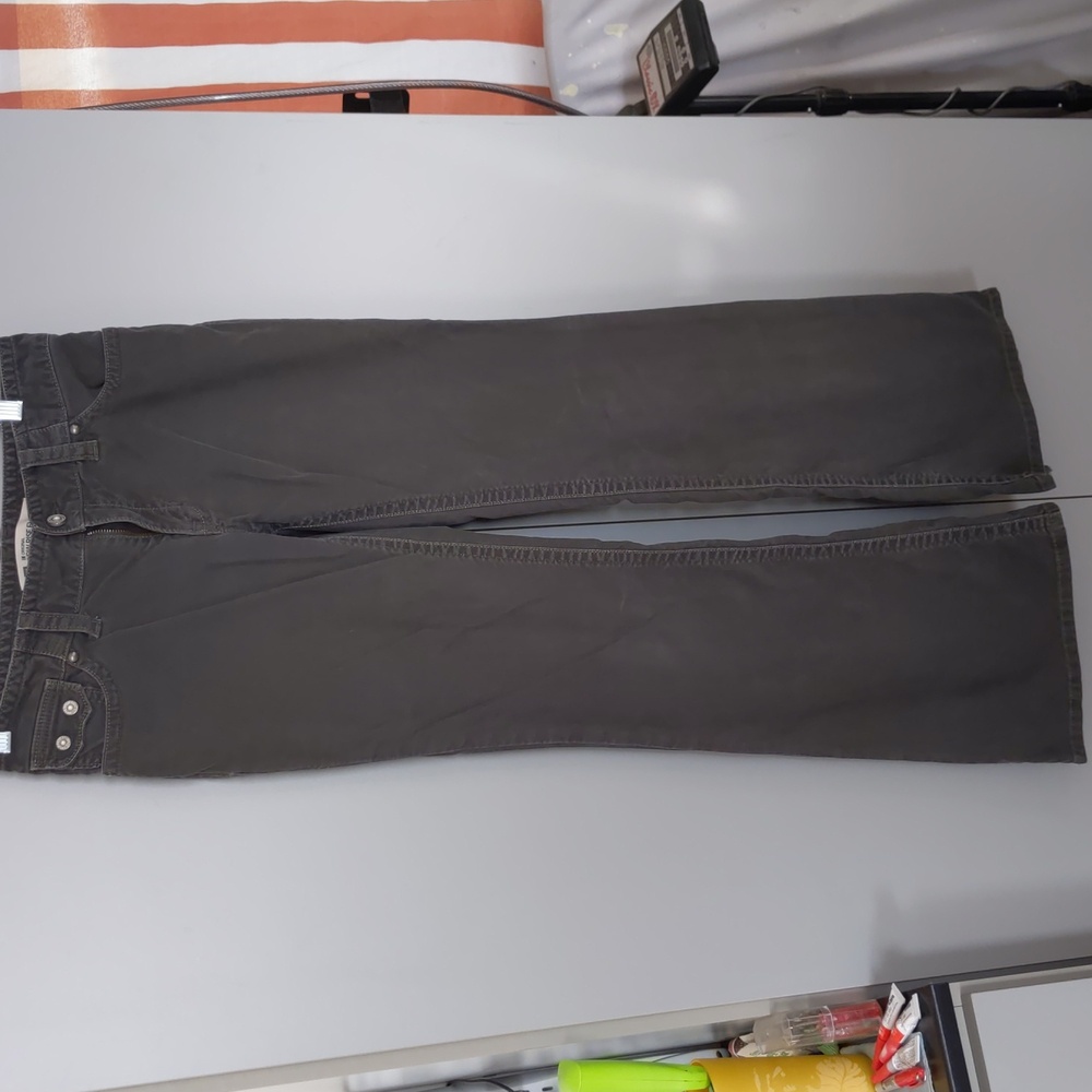 GAP Low Rise Gray/Black Size A4 Flared Jeans